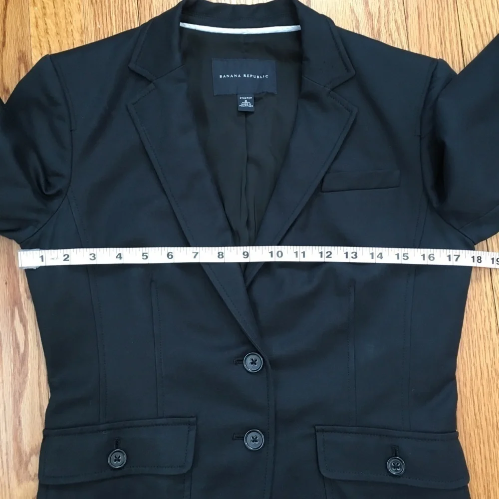 Banana Republic Cotton Dark Navy Classic Blazer Suit
